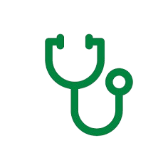 Icon of a stethoscope.