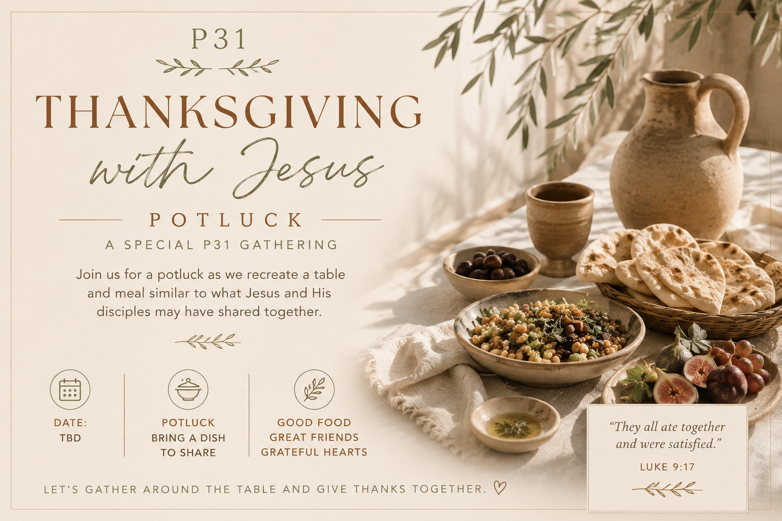  Thanksgiving Potluck with Jesus