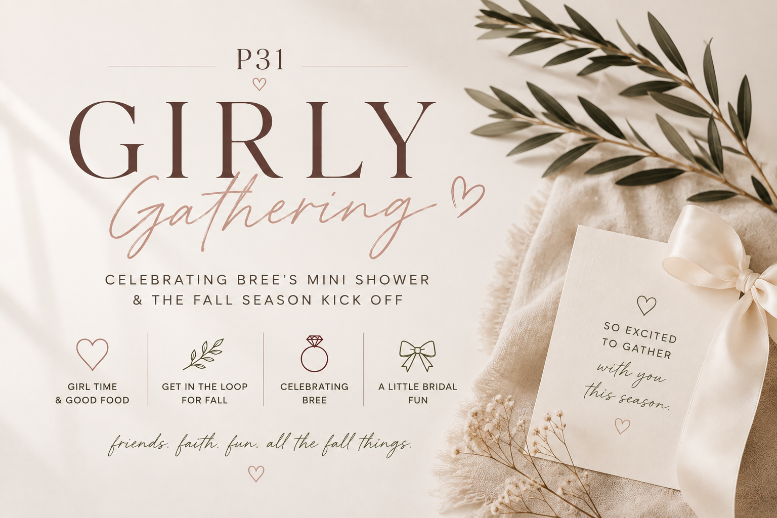 Girly Gathering &amp; Bree’s Mini Bridal Shower