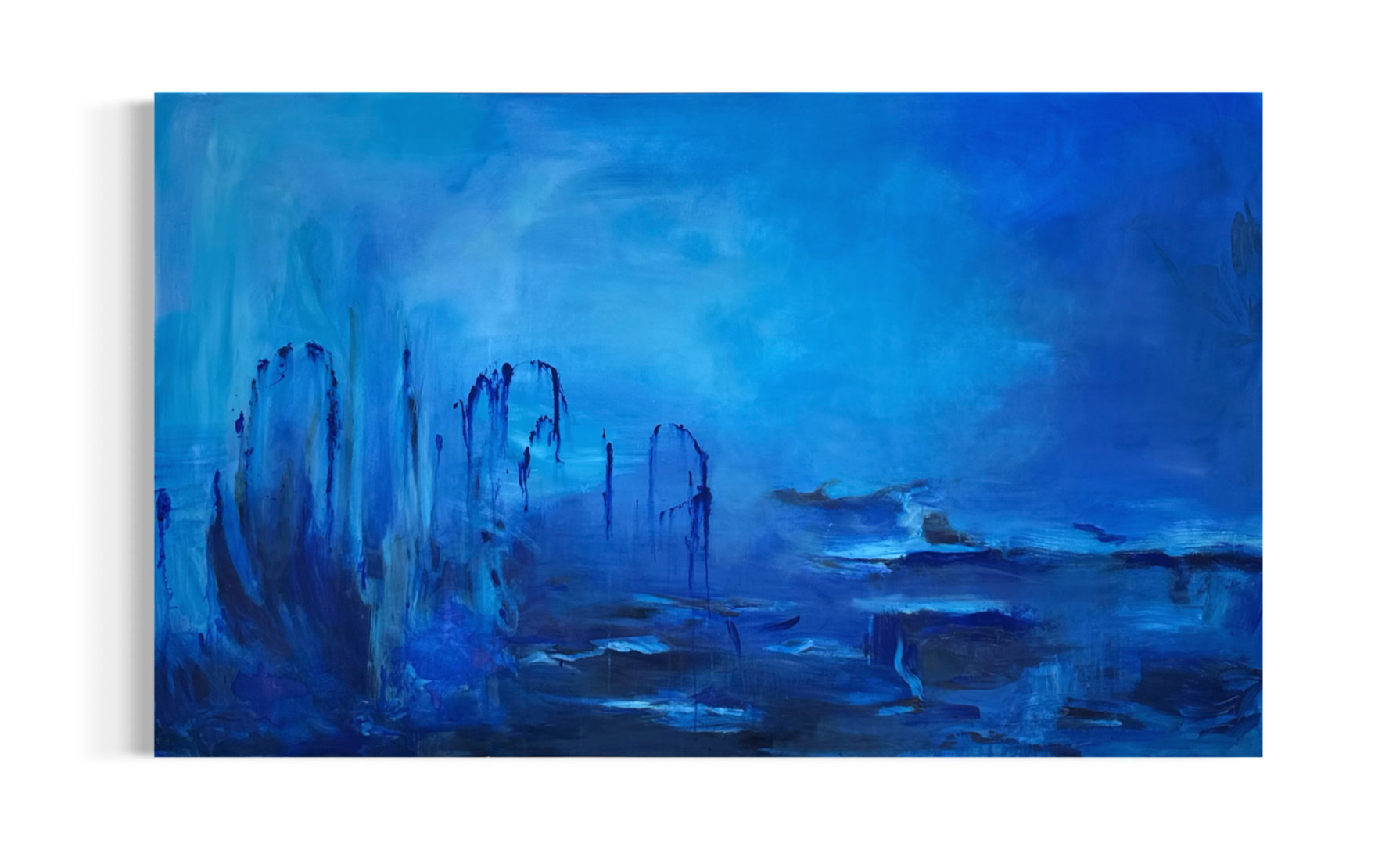 "Mystic blue"
120 x 200 cm 