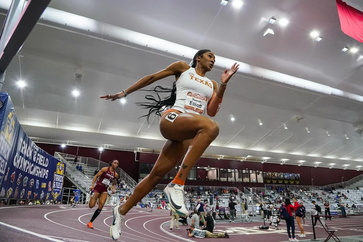 The Texas Longhorns competed in the SEC Indoor Championships held in College Station last Thursday through Saturday.

shot for Texas Athletics
