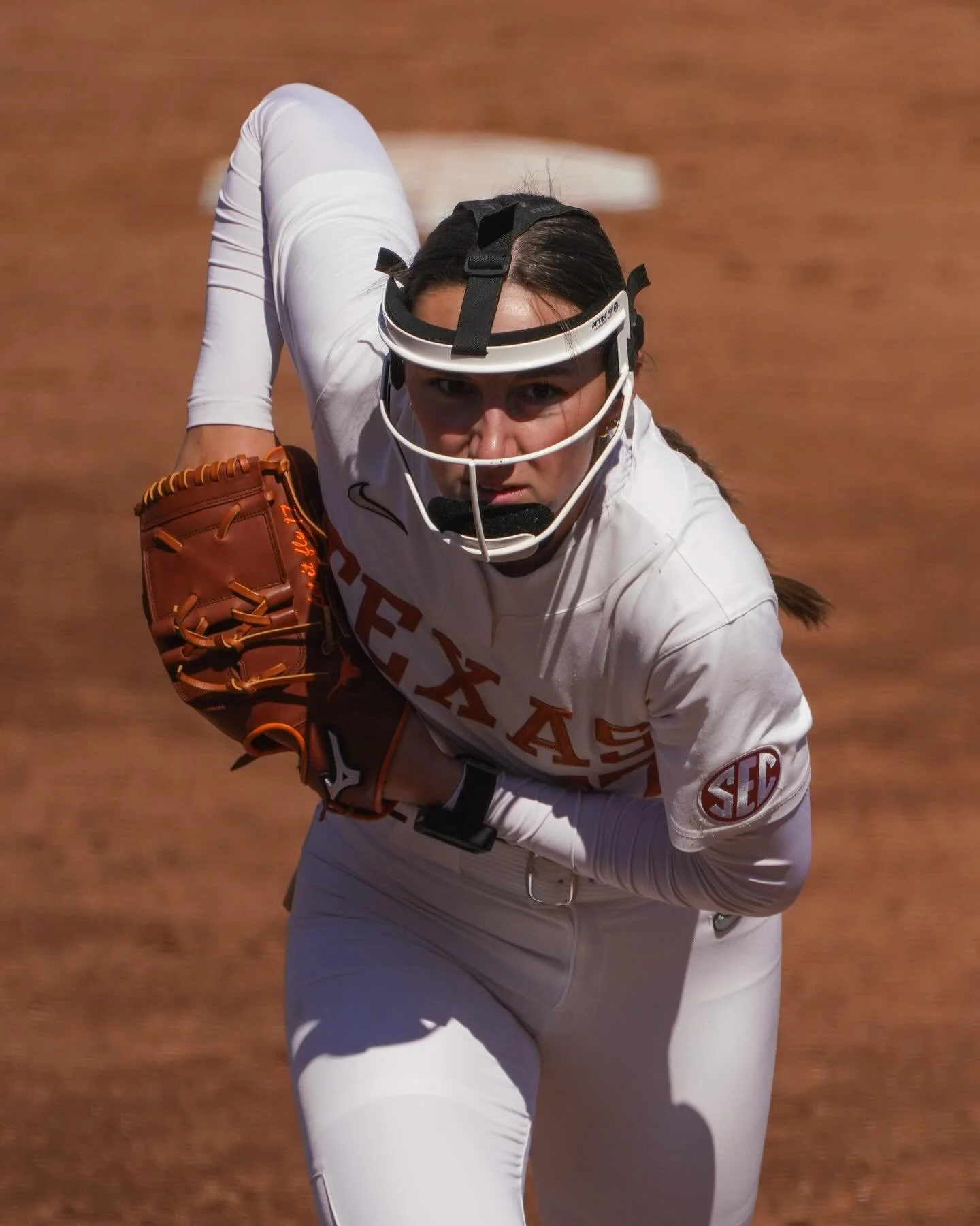 Texas Softball defeated the Texas Tech Red Raiders in five innings on Sunday, February 16, 2025. 

shot for Texas Athletics