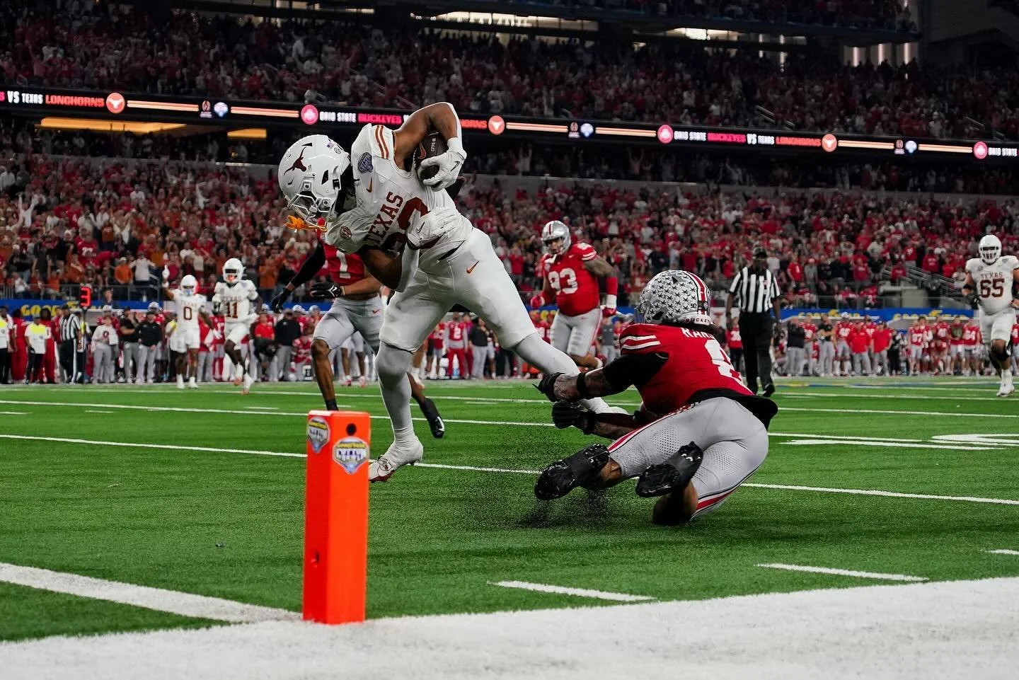 The Texas Longhorns fell to the Ohio State Buckeyes in the Cotton Bowl Classic held at AT&amp;T Stadium in Arlington, TX on Jan. 10, 2025. The 14-28 loss eliminated the Longhorns from the College Football Playoff. 

shot for @thedailytexan