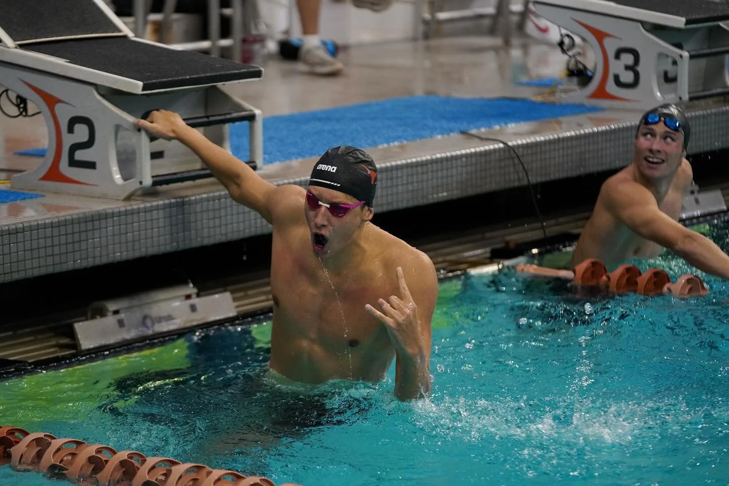 Texas Longhorns Swim &amp; Dive at the Texas Invitational on November 21, 2024.

shot for Texas Athletics
