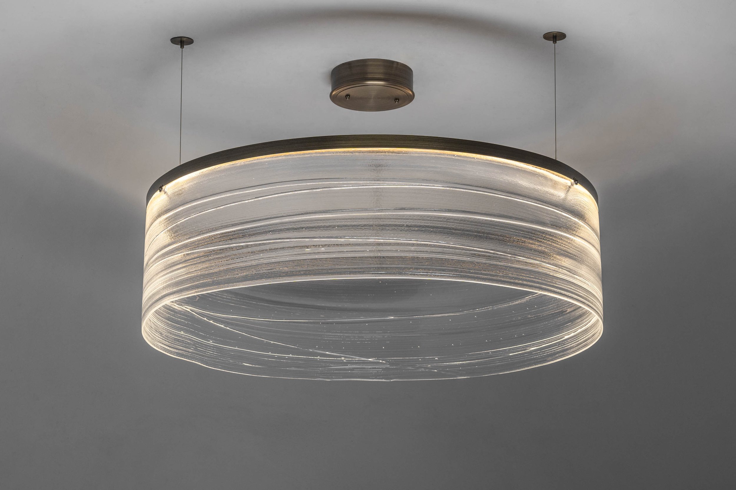 45" Surface Mount Skylon Antique Brass