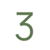 Number 3 in green