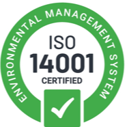 ISO 14001 Certified Environmental Management System badge