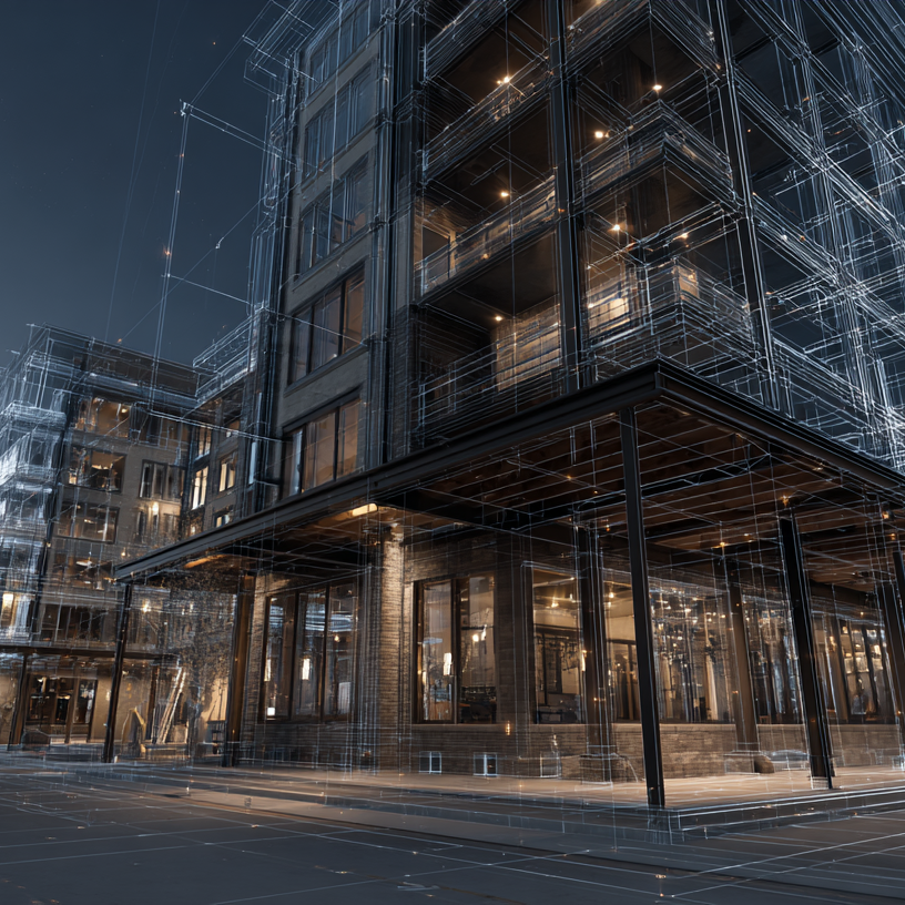 3D digital twin of an office building by DeepSky IQ