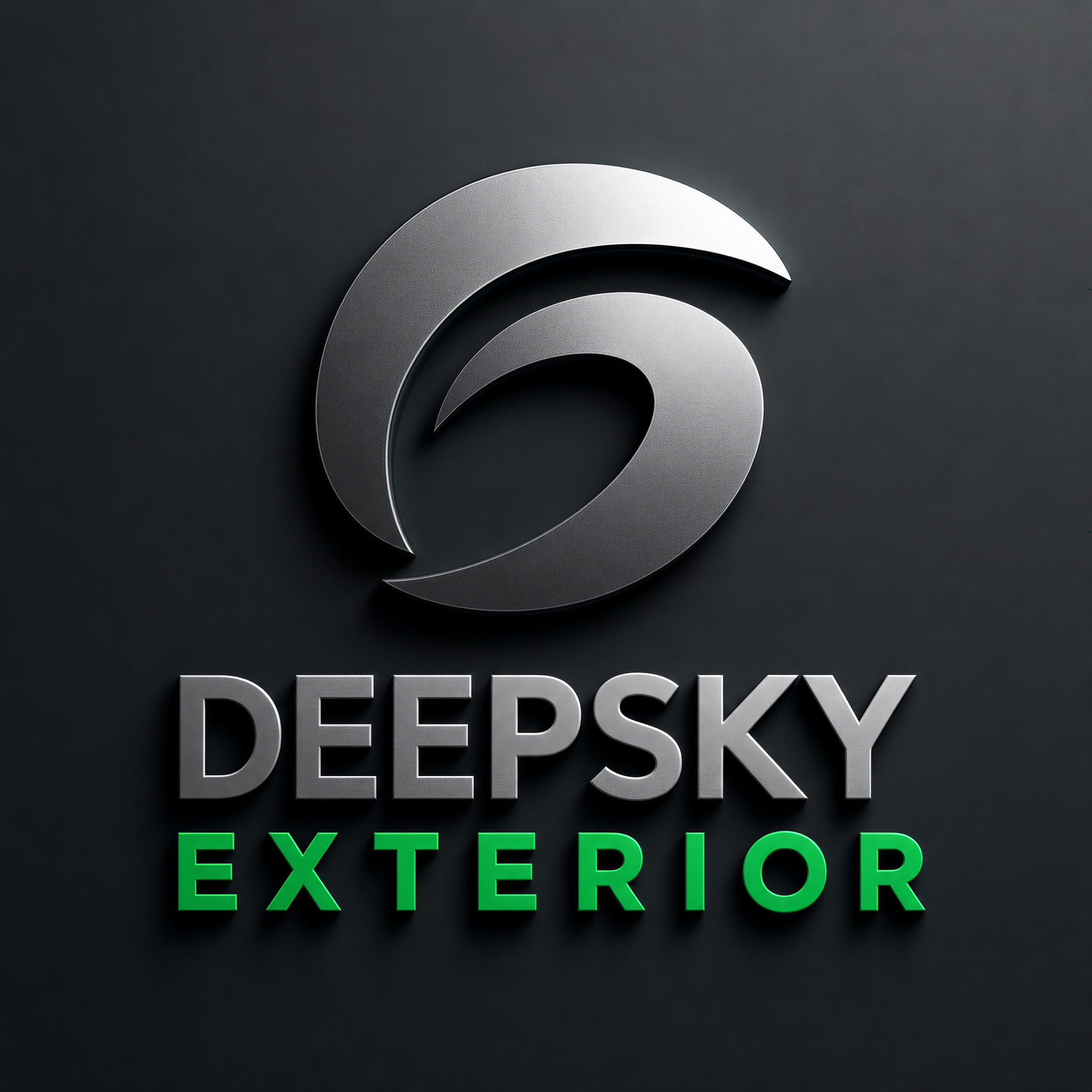 DeepSky Exterior division logo - Drone and ground-based softwashing, pressure washing and exterior maintenance services