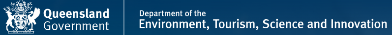 Queensland Government Department of the Environment, Tourism, Science and Innovation logo