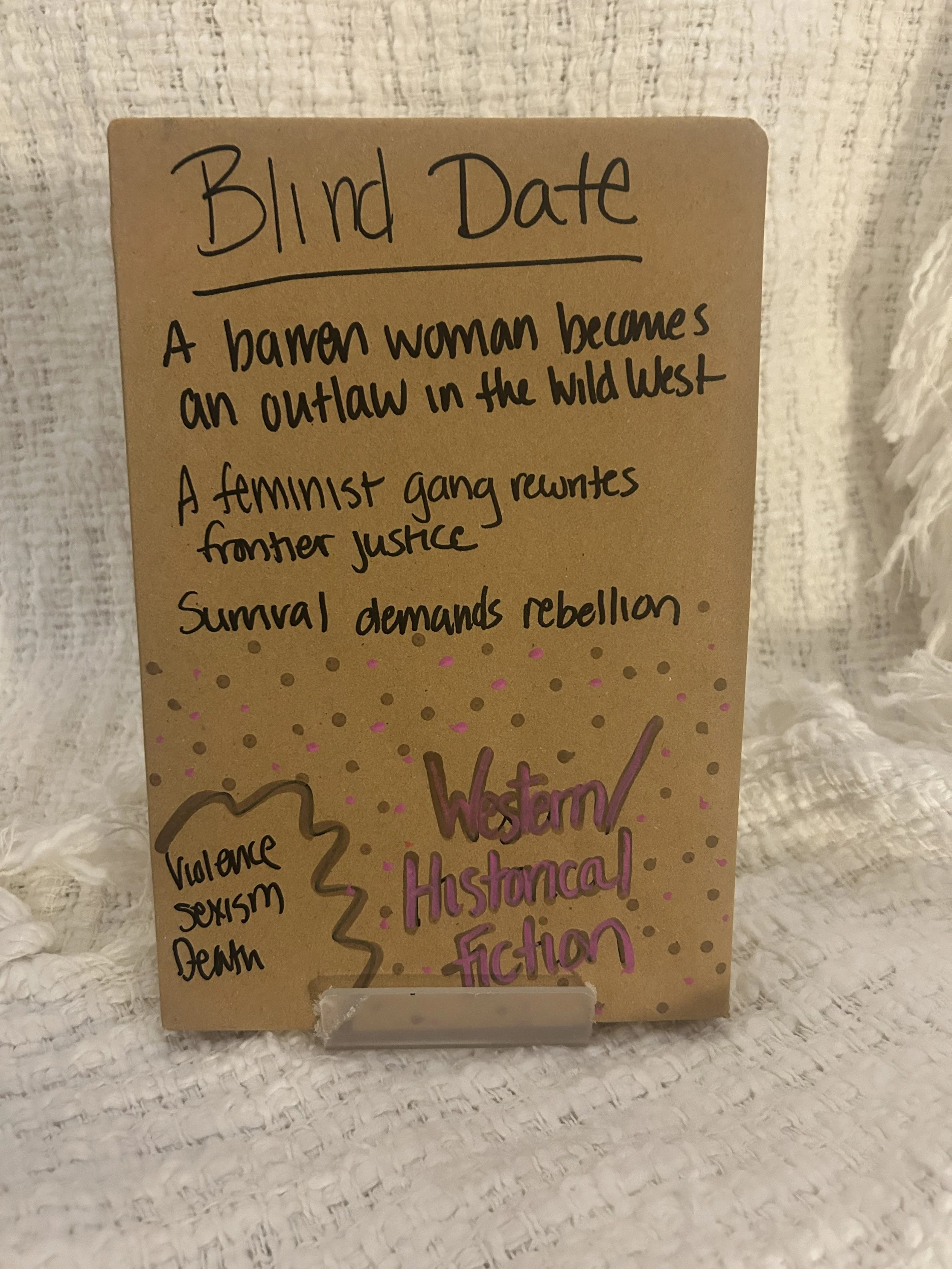 NEW: Western Historical Fiction Hardback Blind Date with a BOOK (HBHIS117)