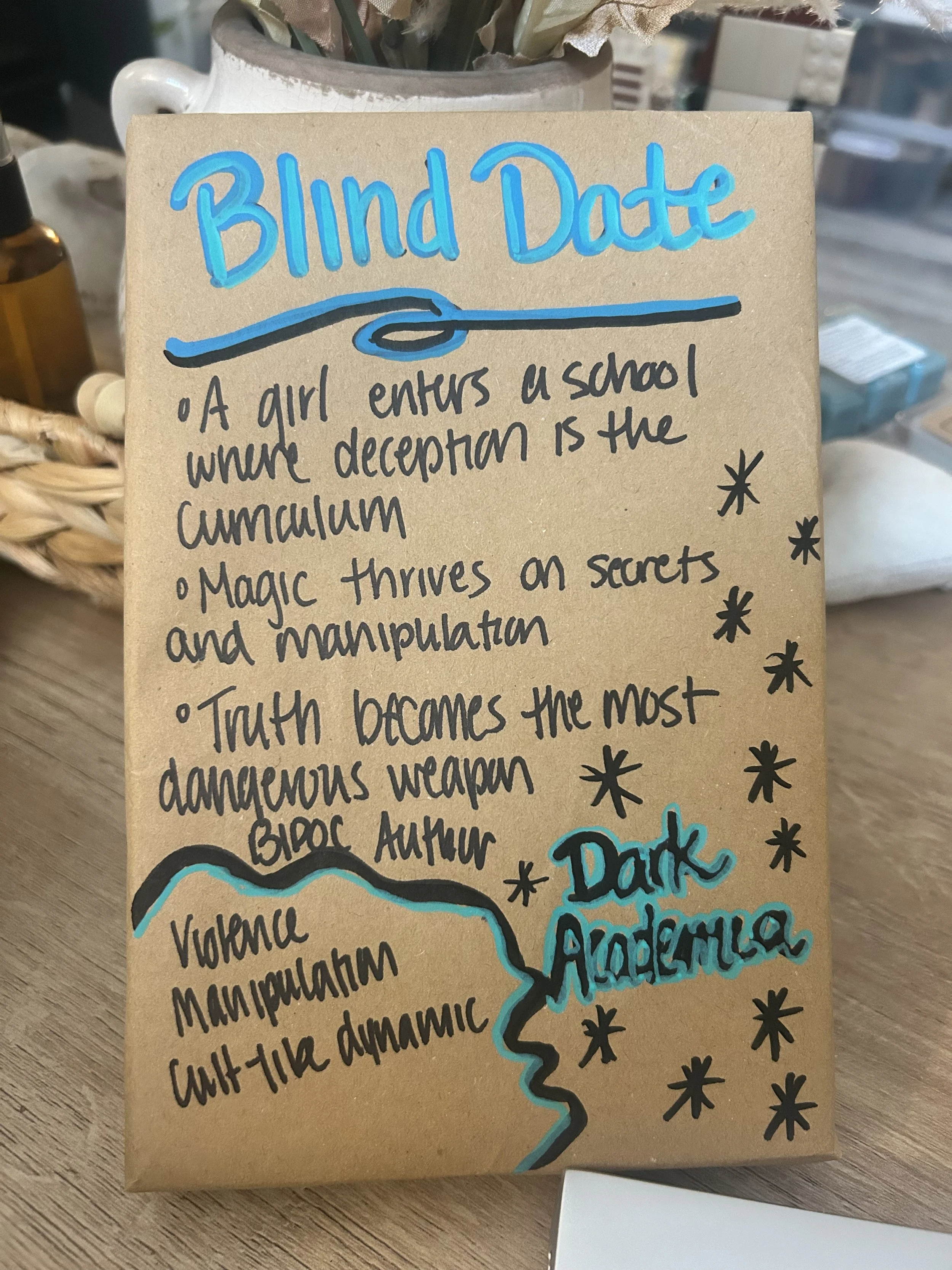 NEW: Dark Academia Paperback Blind Date with a BOOK (PBFAN117)