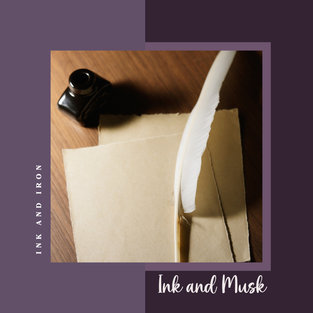 Ink and Musk 8oz Candle (Lavender and Smoky Musk)