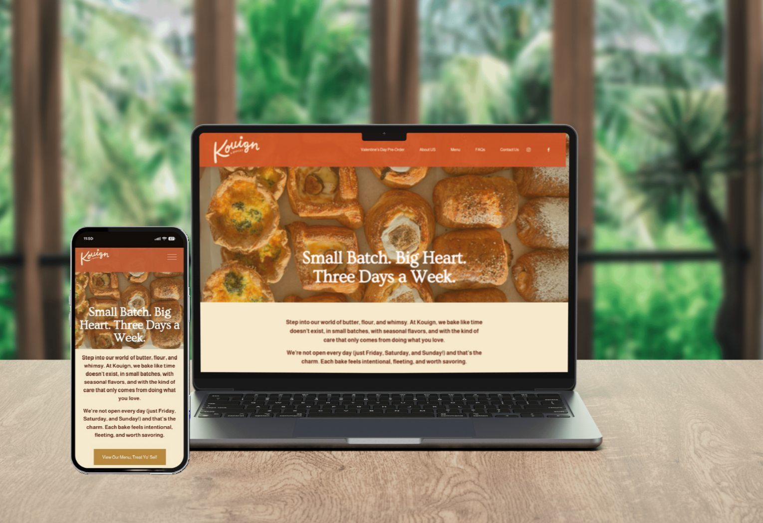 Kouign Bakery In Situ mock up