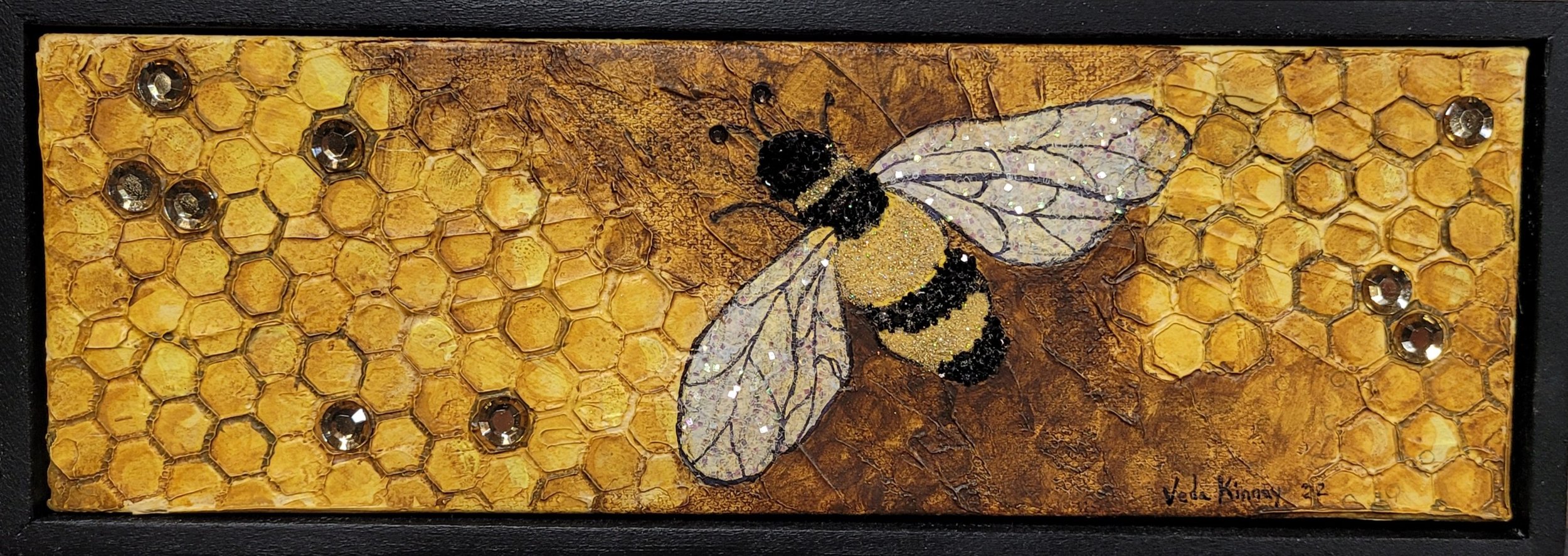 Bee Painting 3inches x 10 inches SOLD (1).jpg