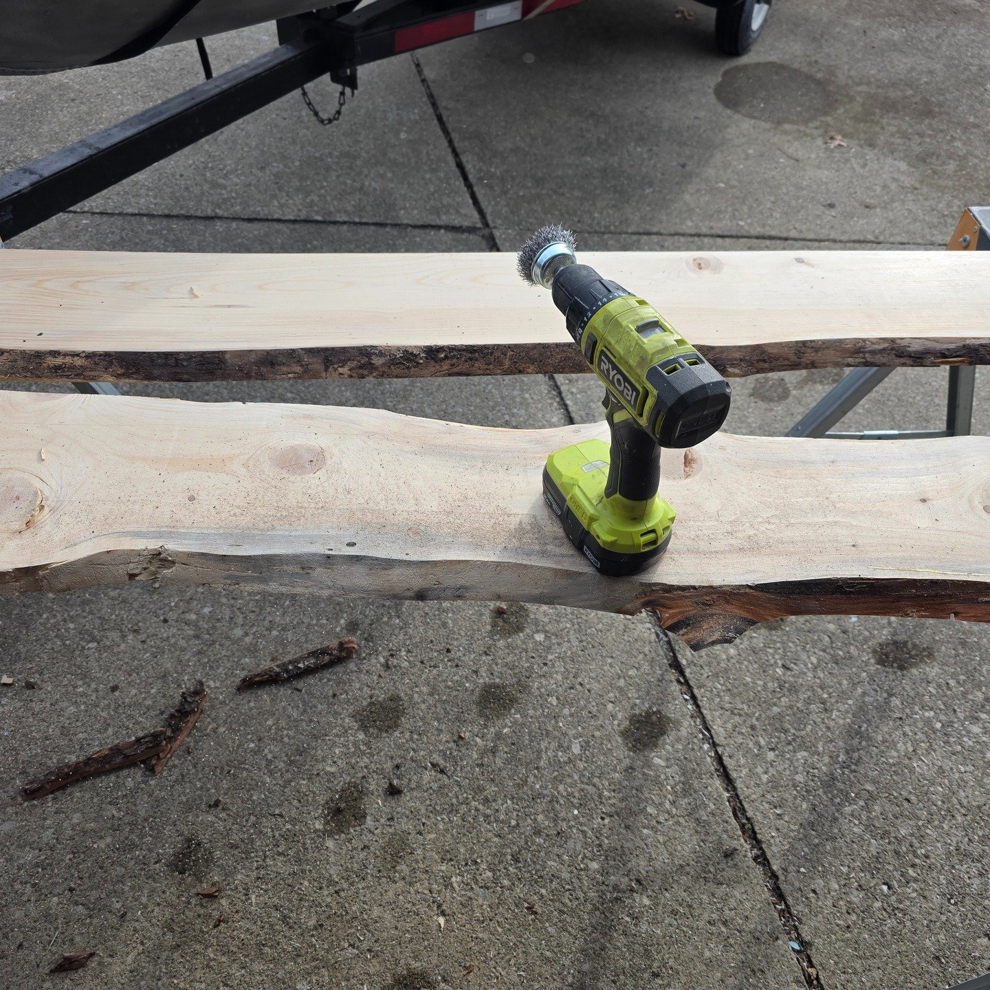 New project in progress at Wood Fusion Creations 👏
We&rsquo;re kicking off a custom epoxy waterfall coffee table with two matching end tables. From selecting the slabs to prepping for the epoxy pour, every step is done by hand to ensure durability, 