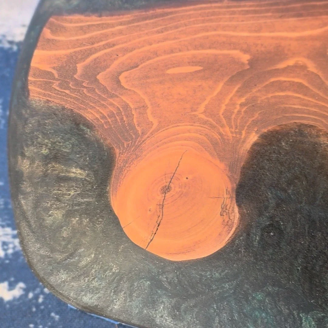 ✨ Almost ready for the final reveal ✨

This handcrafted serving tray is prepped and ready for its top coat, and I&rsquo;m loving how the natural wood grain is shining through against those deep, rich resin tones.

Once that final finish goes on, it&r