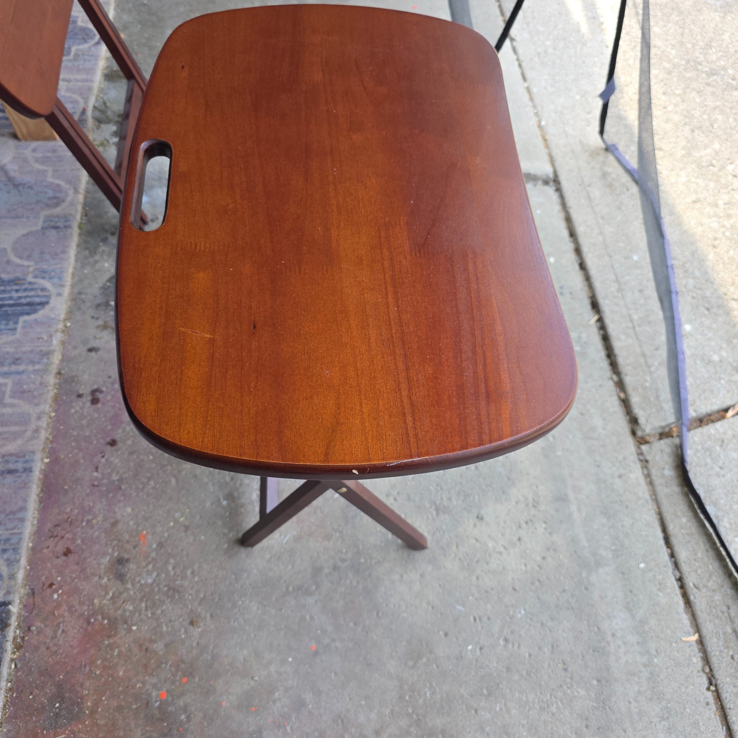 ✨ New project in the works! ✨

I&rsquo;m giving this vintage serving tray table set of 4 a whole new life for a client, and I cannot wait to see the transformation! 🤎

These beauties are getting refinished, refreshed, and brought back with a custom 