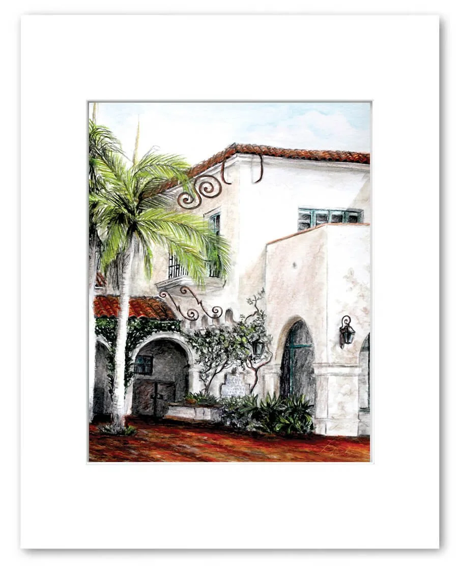 Mediterranean courtyard