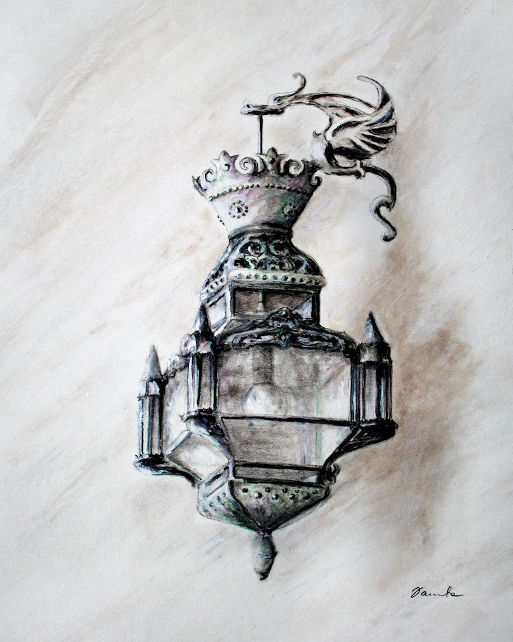 Lantern in broad daylight - Santa Barbara Lantern