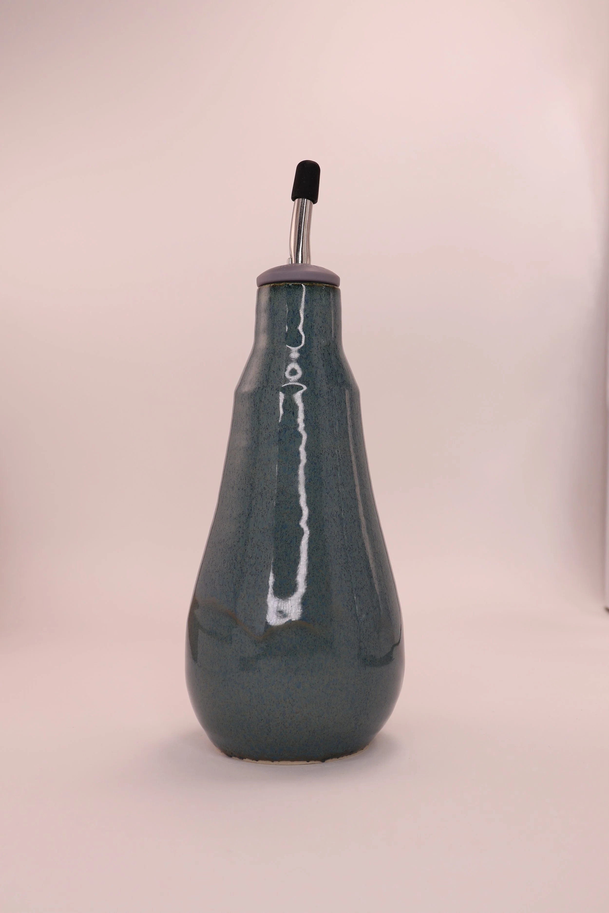 Blue Oil Cruet Bottle