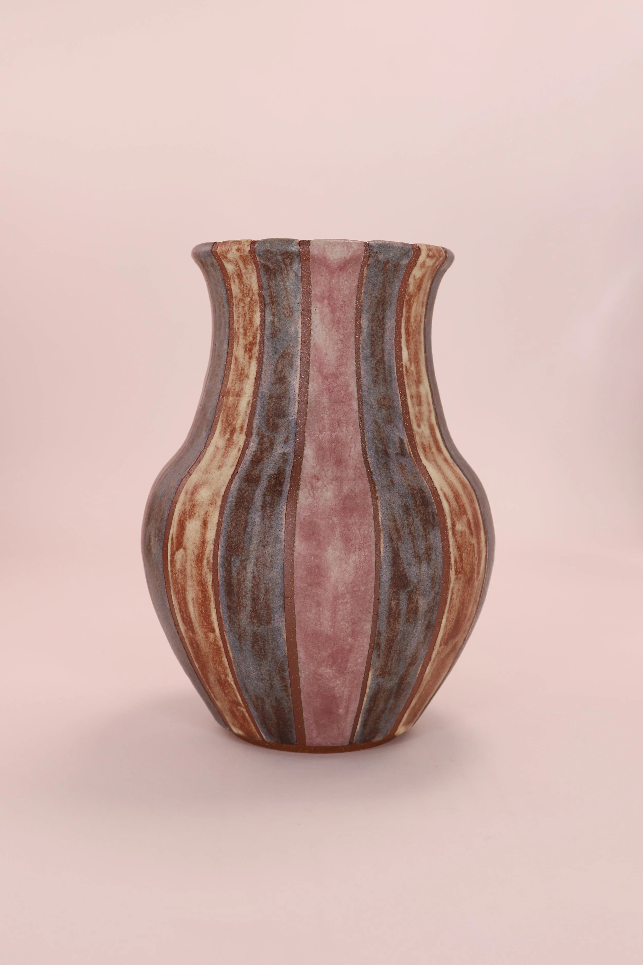 Striped Flower Vase