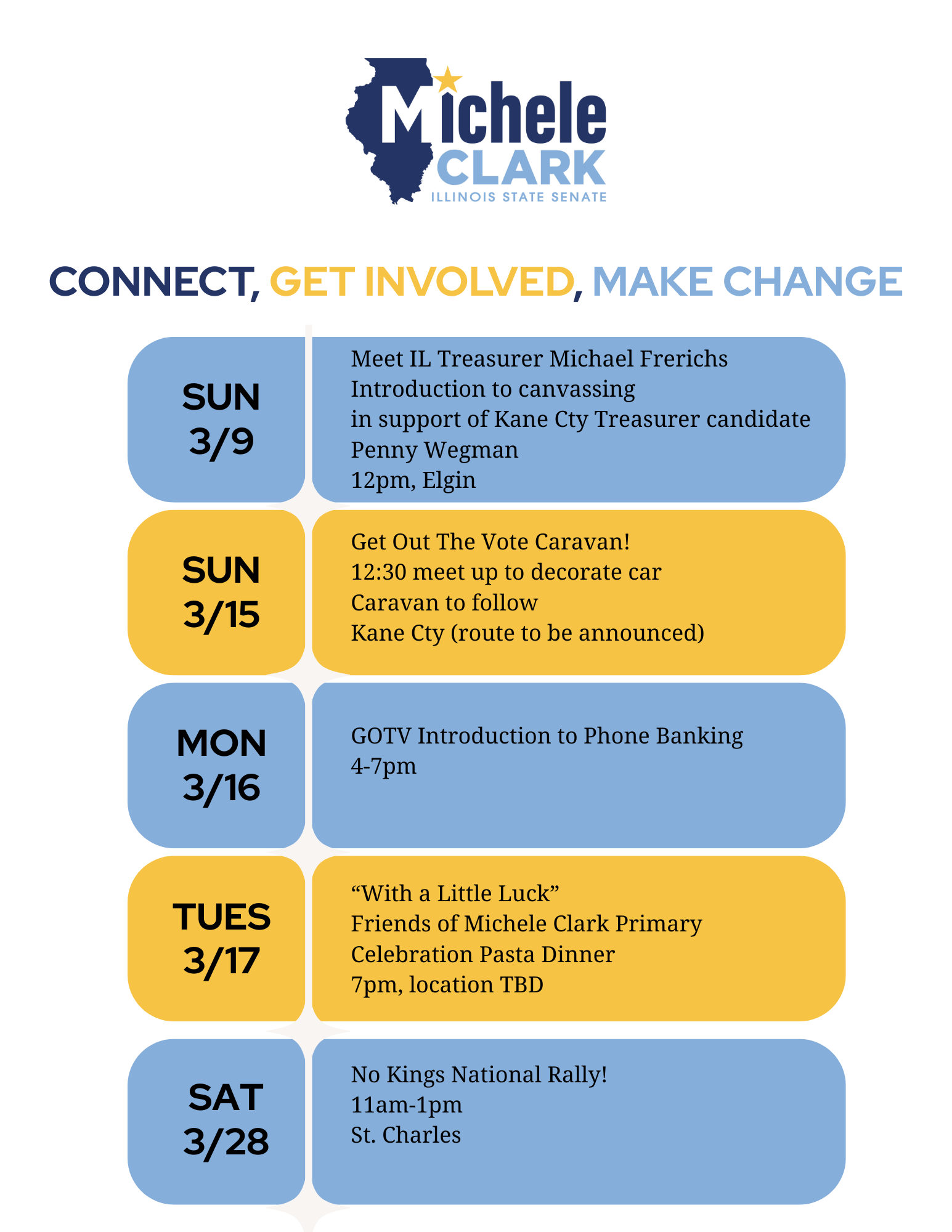 Connect, Get Involved, Make Change