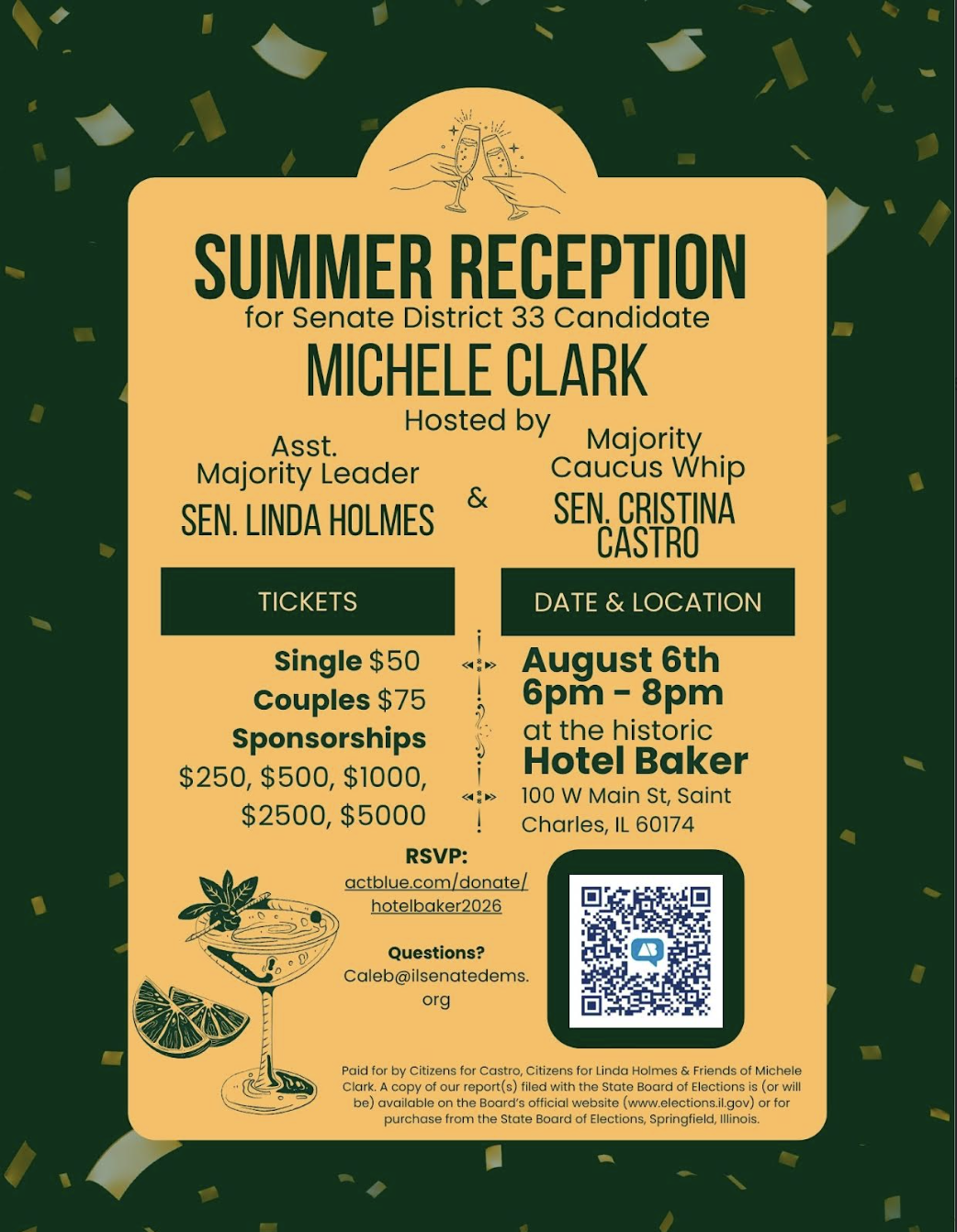 Reception at the Hotel Baker