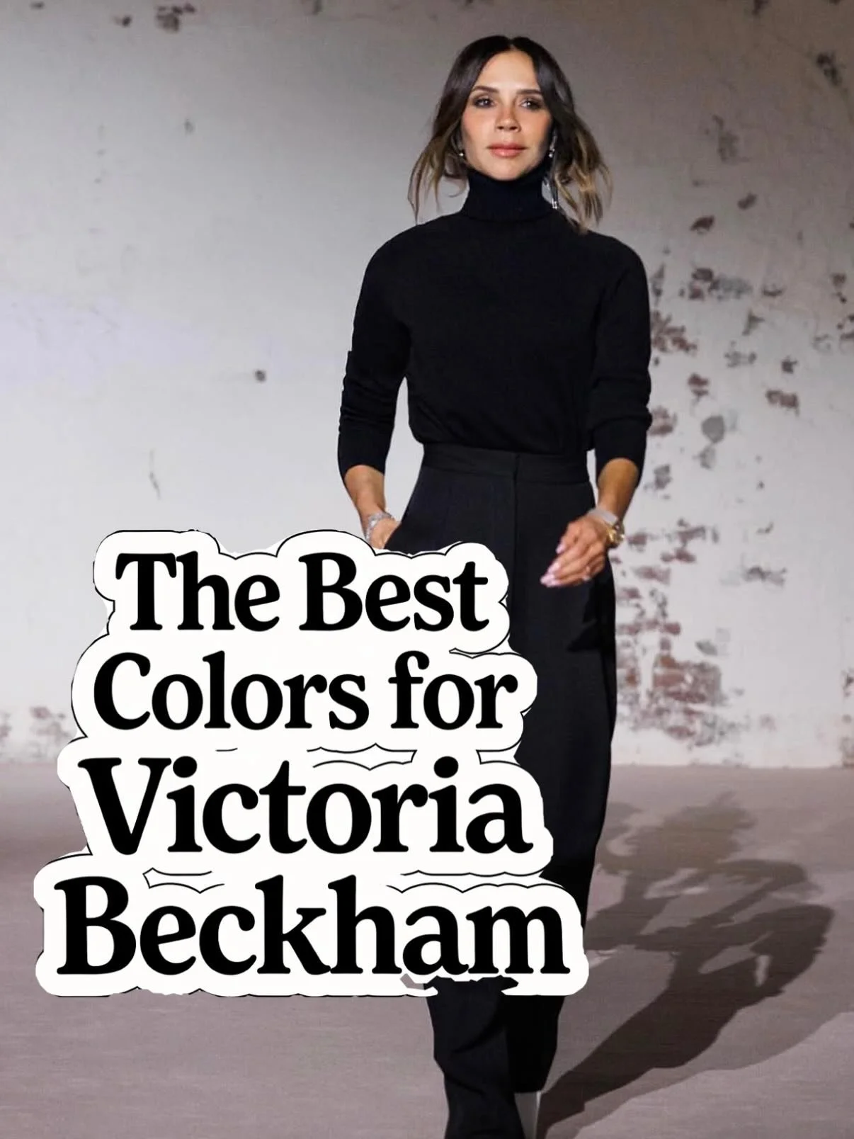 She's Dark Autumn at her core.
While she's known for wearing black, her natural warmth places her firmly in the Autumn family; with Dark Autumn as the perfect match for her rich coloring.

&bull; Undertone: Warm (golden/peach)
&bull; Hair: Deep brown