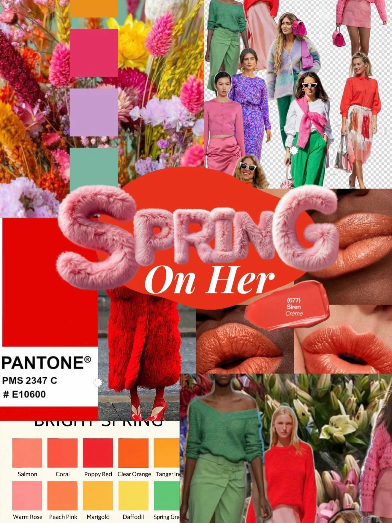 Spring = warm, light, and fresh 🌼

Golden undertones, clear brightness, and a natural glow.
Your best colors feel soft but radiant &mdash; like peach, coral, warm greens, and light turquoise.

If color brings light to your face instead of heaviness&