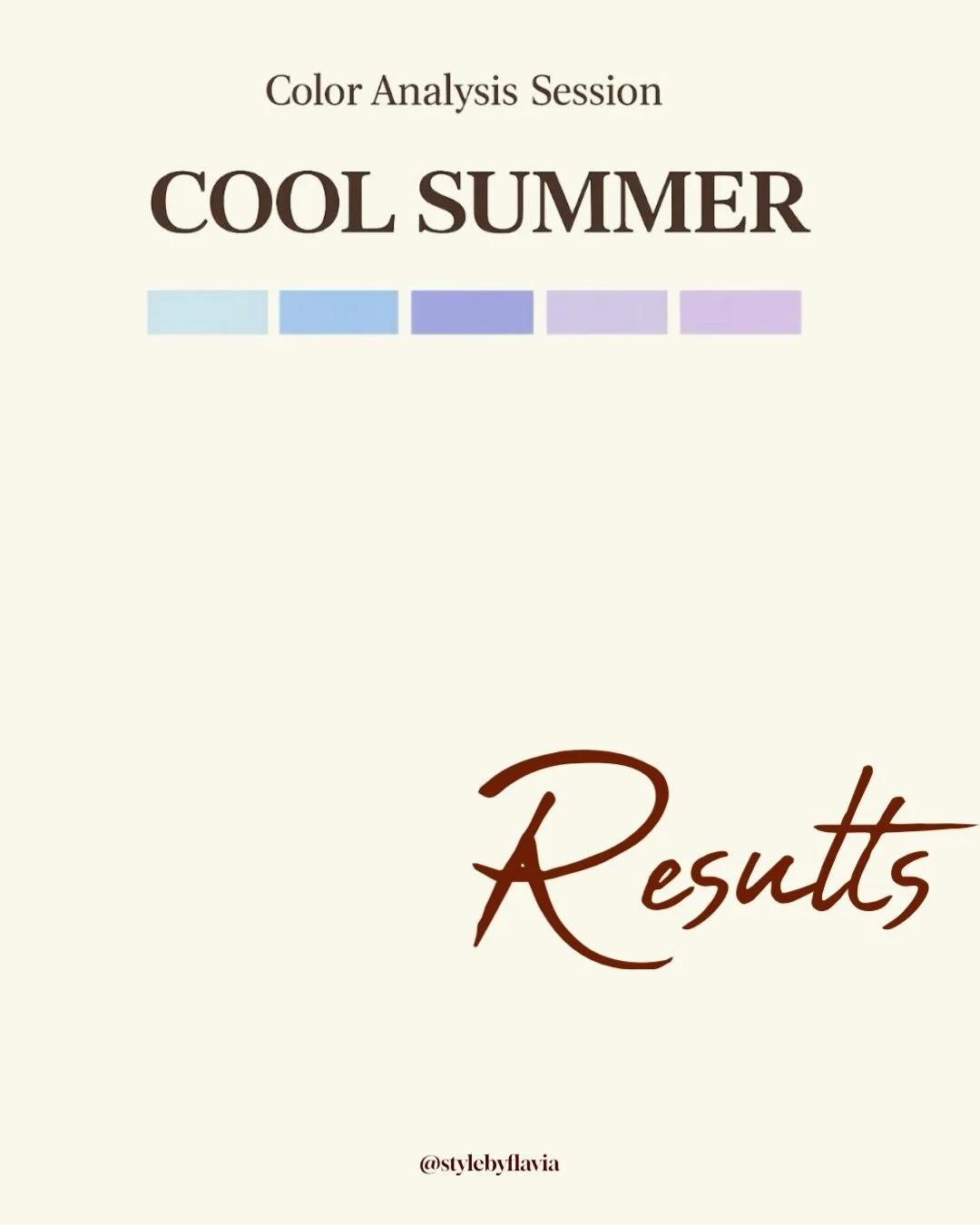 Most people think color analysis is just &ldquo;finding your season.&rdquo;

It&rsquo;s not that simple.

In your session, we break it down step by step:

Light vs dark &mdash; what actually enhances your features
Soft vs bright &mdash; how much inte