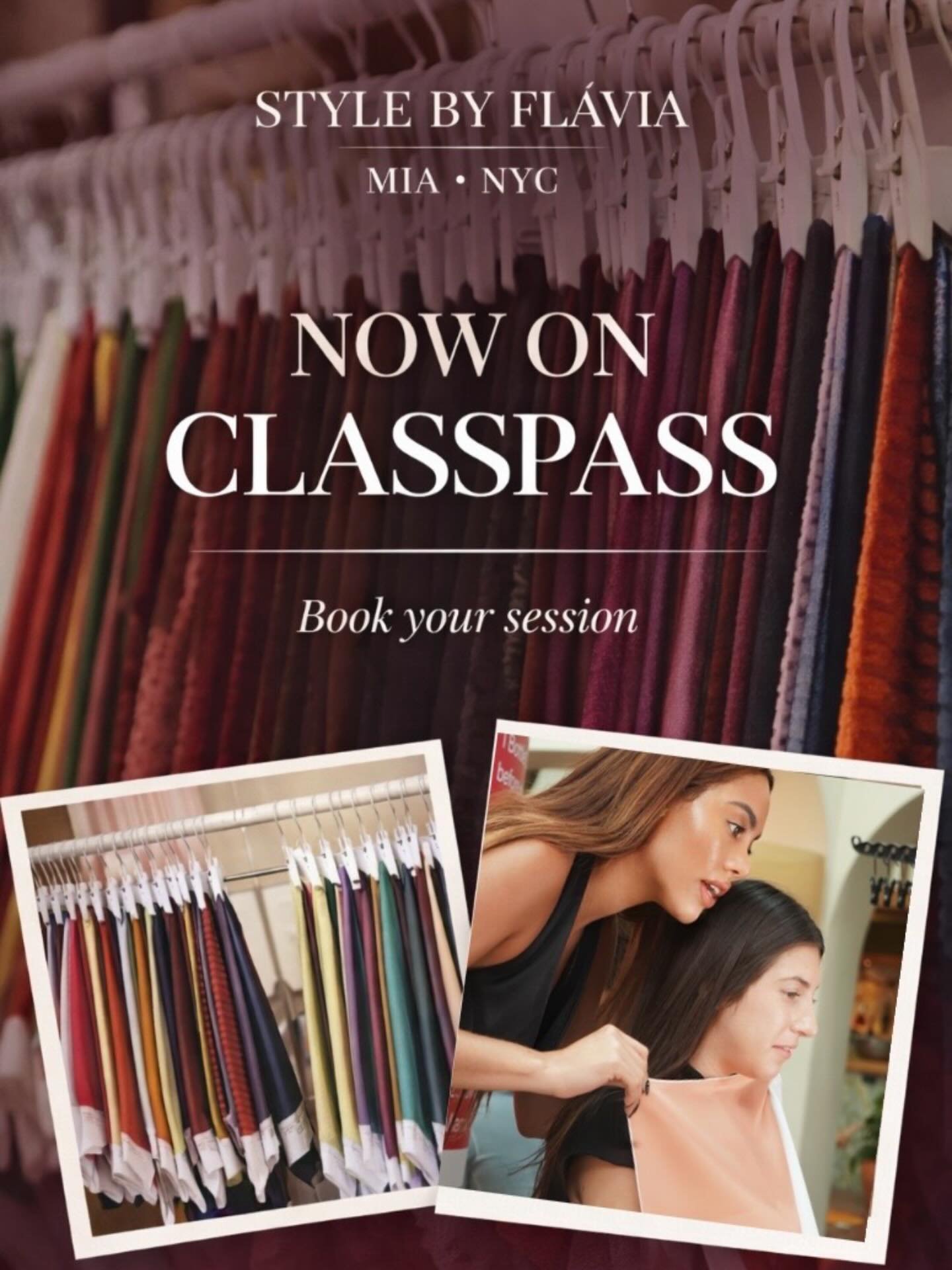 Exciting news&hellip; Style By Fl&aacute;via is now on ClassPass 🤍

You can now book your color analysis session through a new platform &mdash; making it even easier to step into your most aligned, confident self.

Same experience. Same attention to