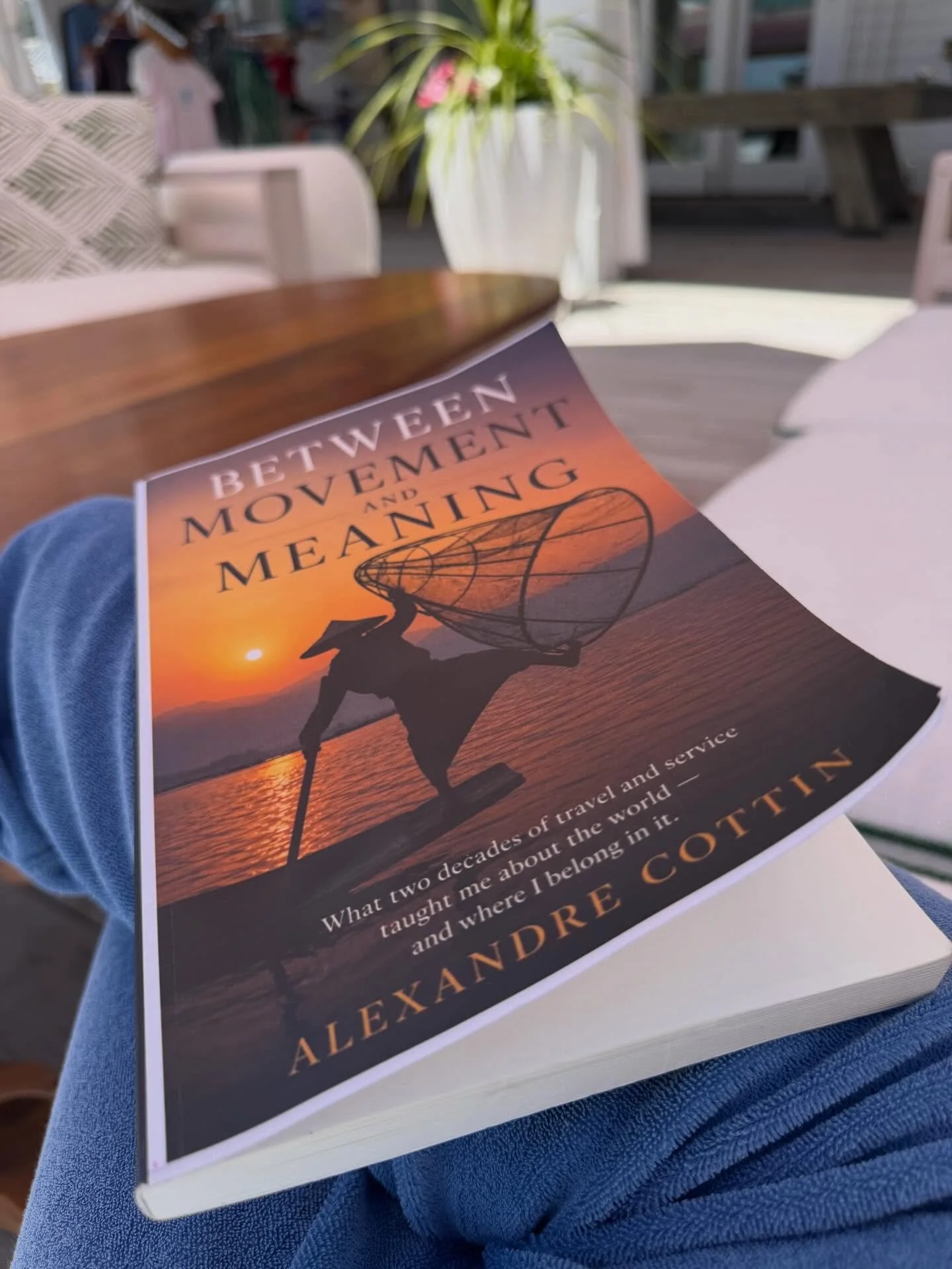 The author of this gem of a book, Alex, is a fantastic friend whom we met while living as expats in Madagascar. His writing is truly a gift, and I find something meaningful on every page. This passage reminded about a conversation with a group of tee