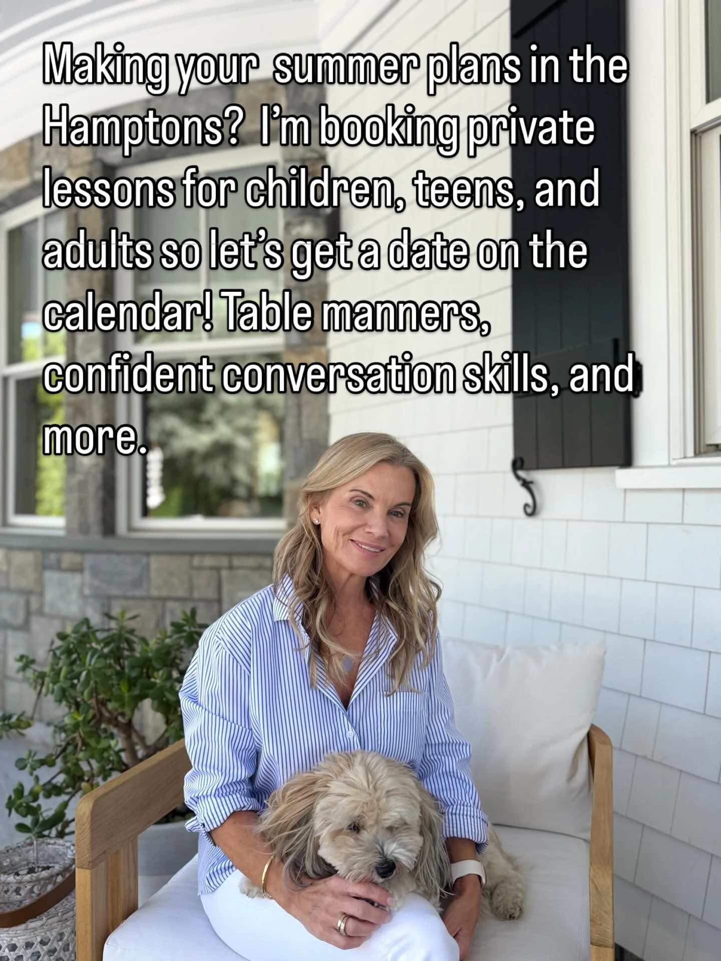 visit goodmannerssocialclub.com or call me, Jennifer, at 917-841-4928