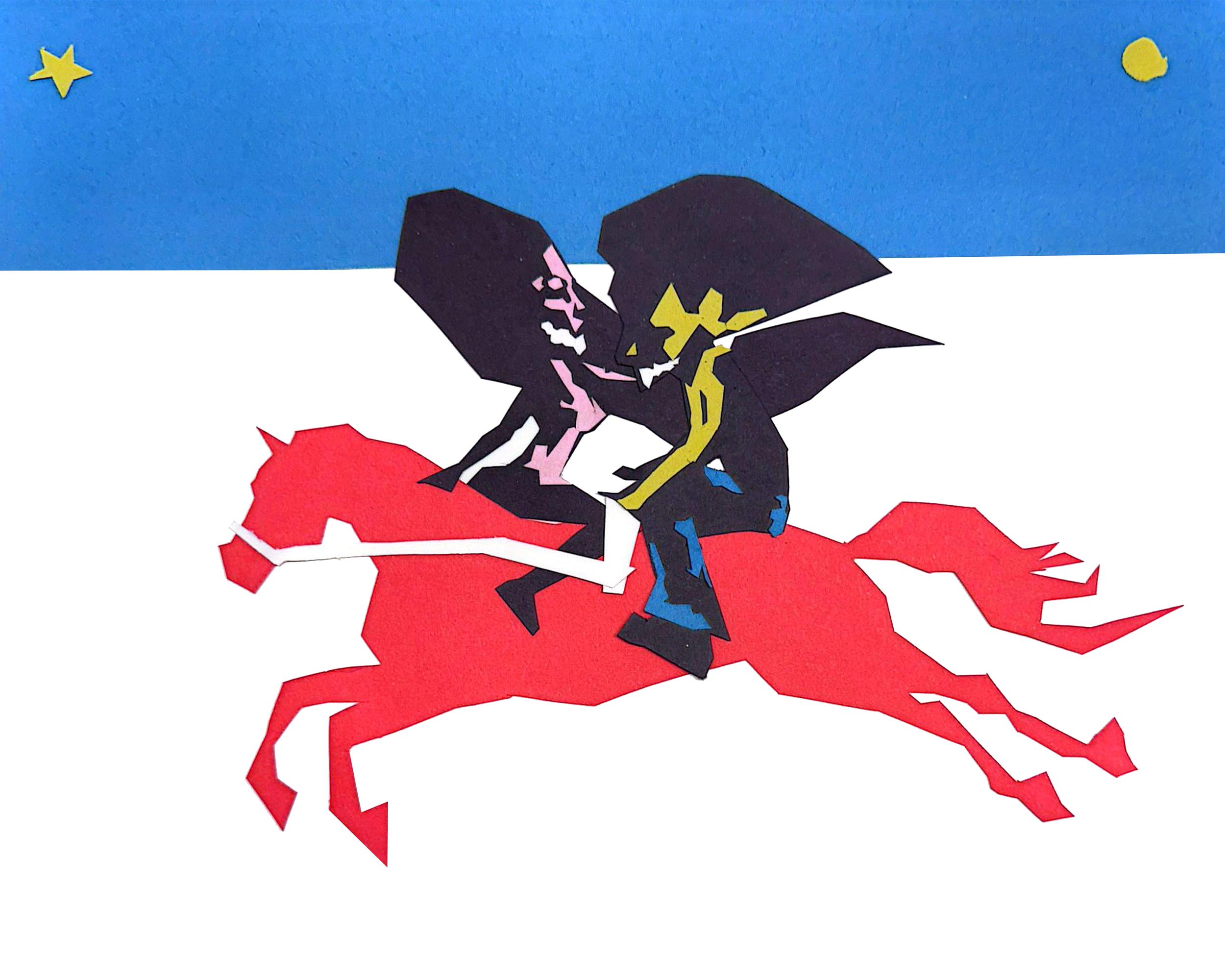 'Bound 16/ Valley Girl' hand made from construction paper 2026