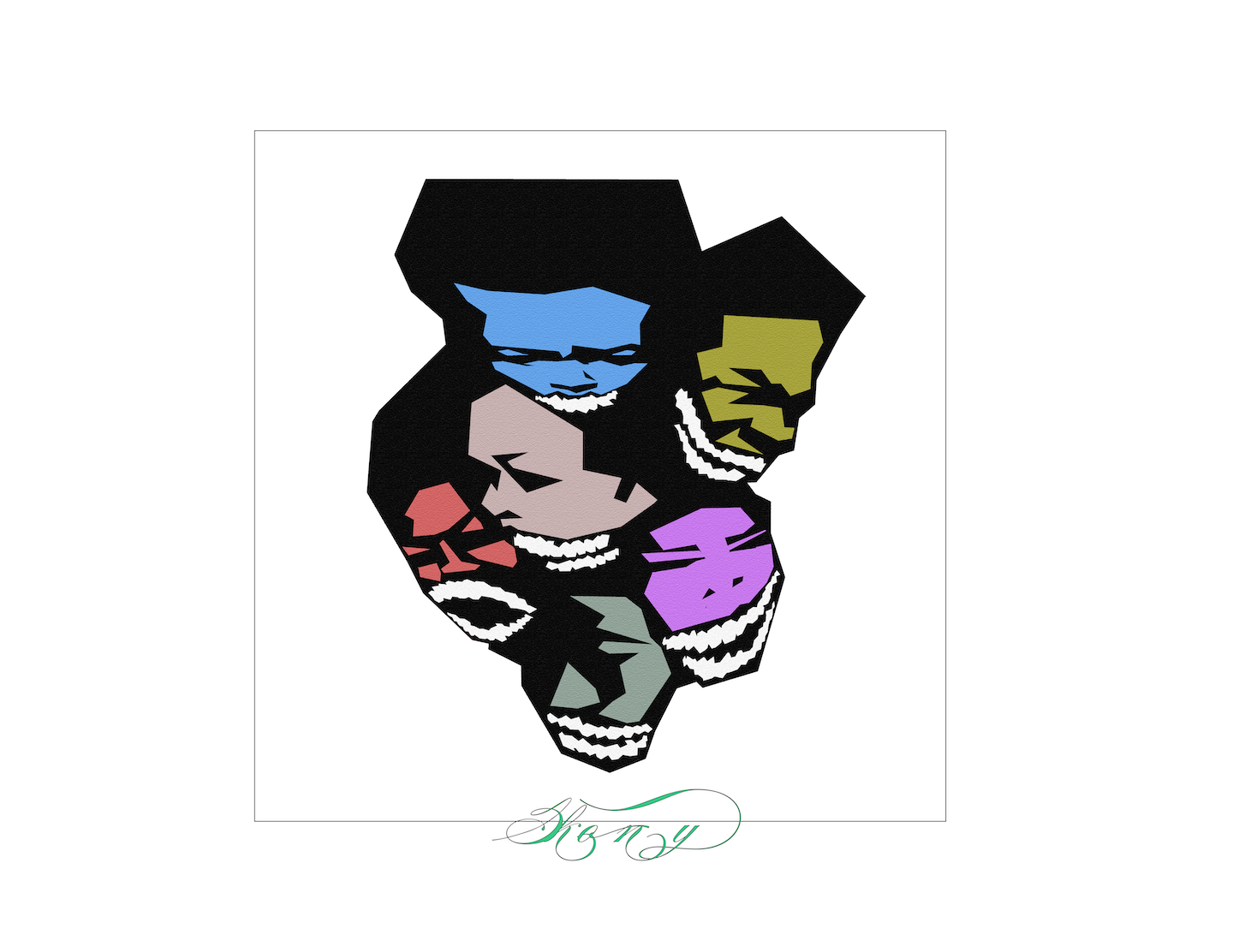 'GROWING PAINS/SKONY' 2025 digital illustration