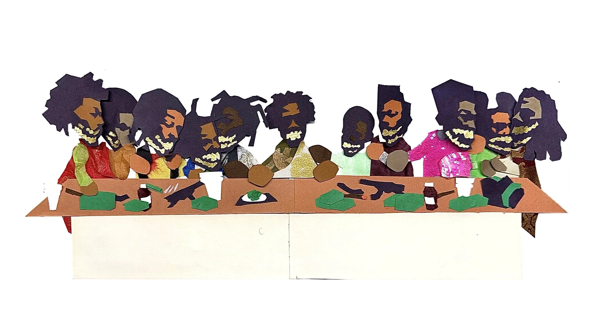 'IGNORANT SHIT/ LAST SUPPER' 2026
Made from construction paper
168pcs