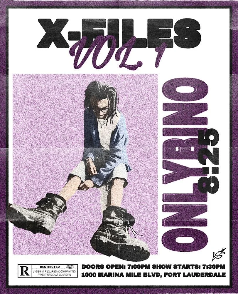 'XFILES' PROMONTIONAL FLYER
ONLYBINO
PHOTOSHOP
2024
