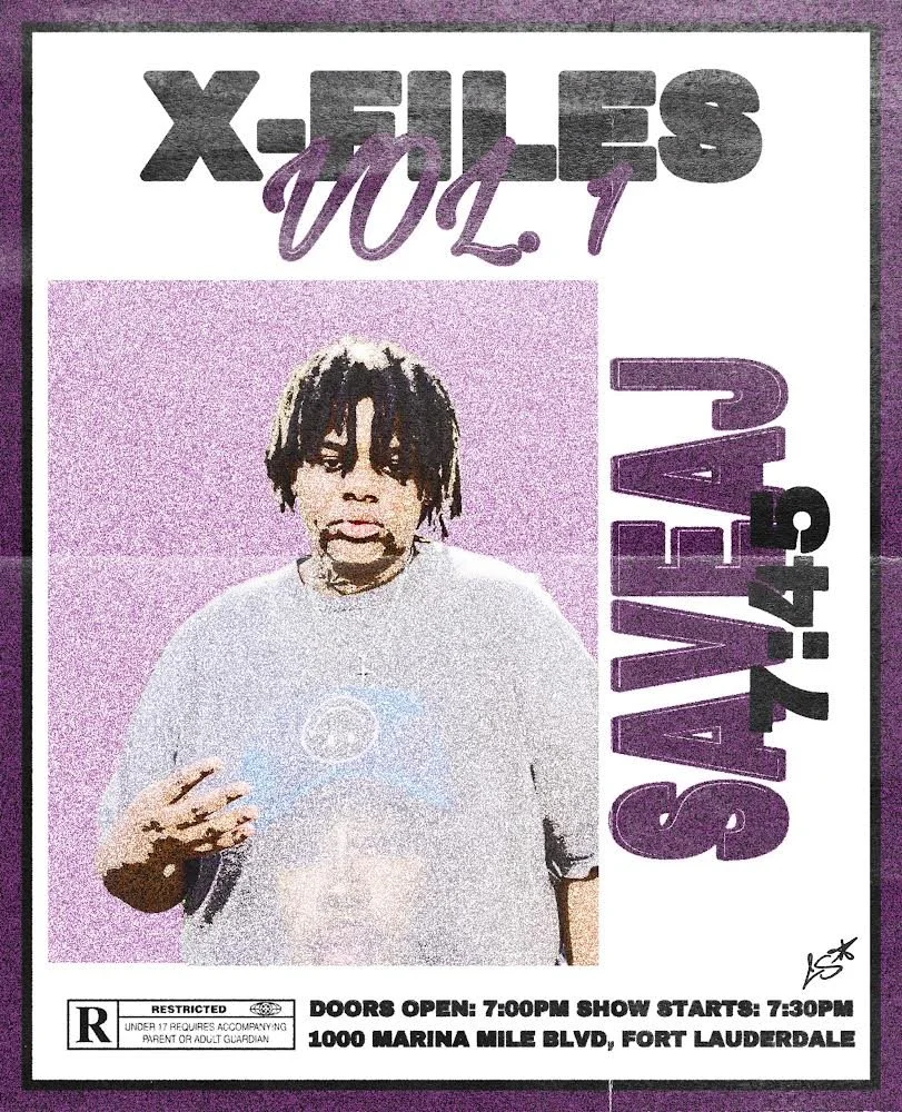 'XFILES' PROMONTIONAL FLYER
SAVE AJ
PHOTOSHOP
2024
