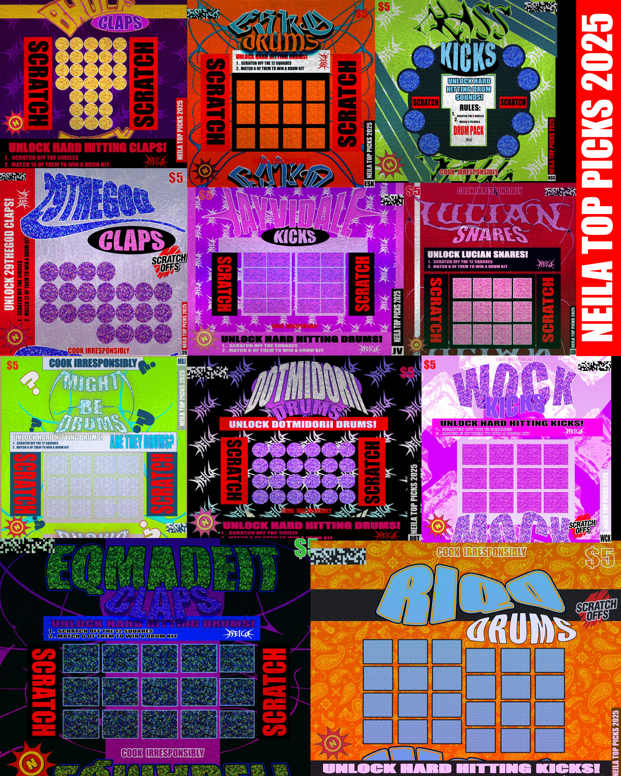 'TOP PICKS' LOTTERY TICKETS