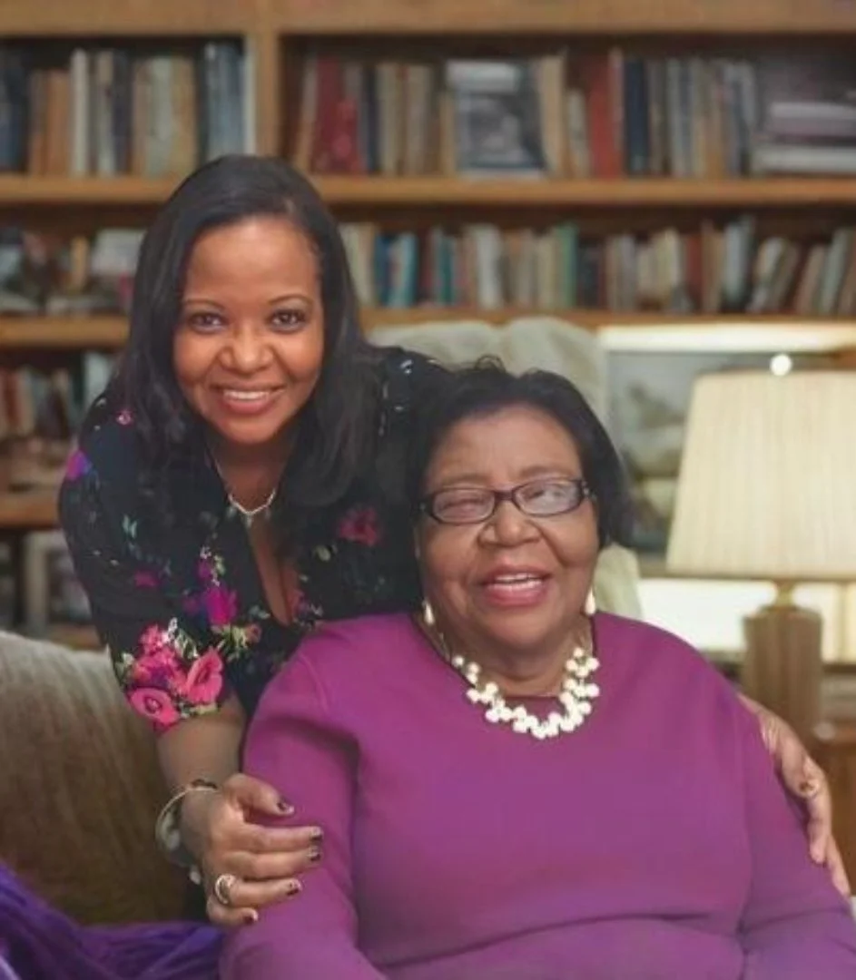 Rachel Berthoumieux, Cognihealth founder, with her mother