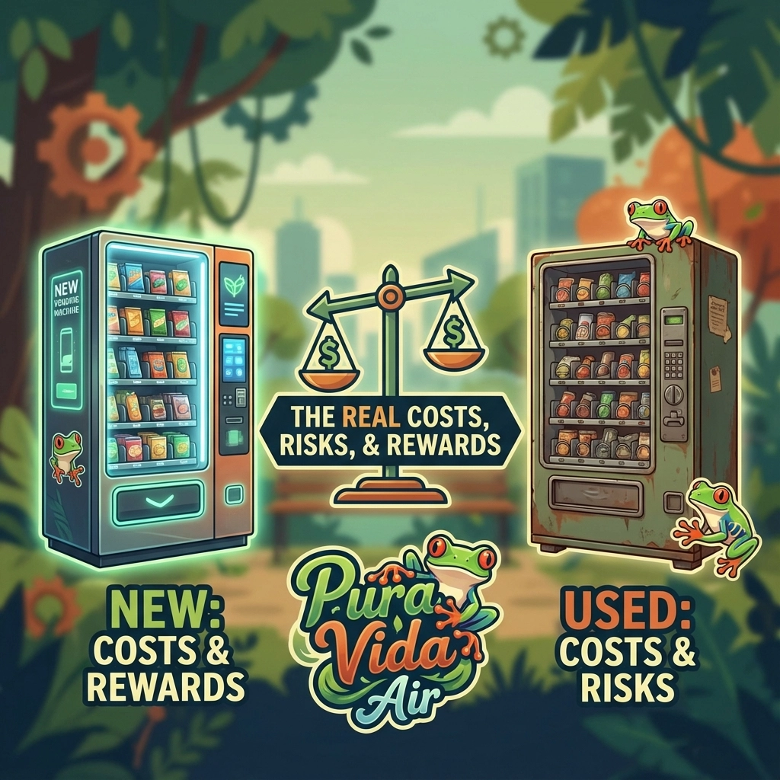 New vs Used Vending Machines: The Real Costs, Risks, and Rewards