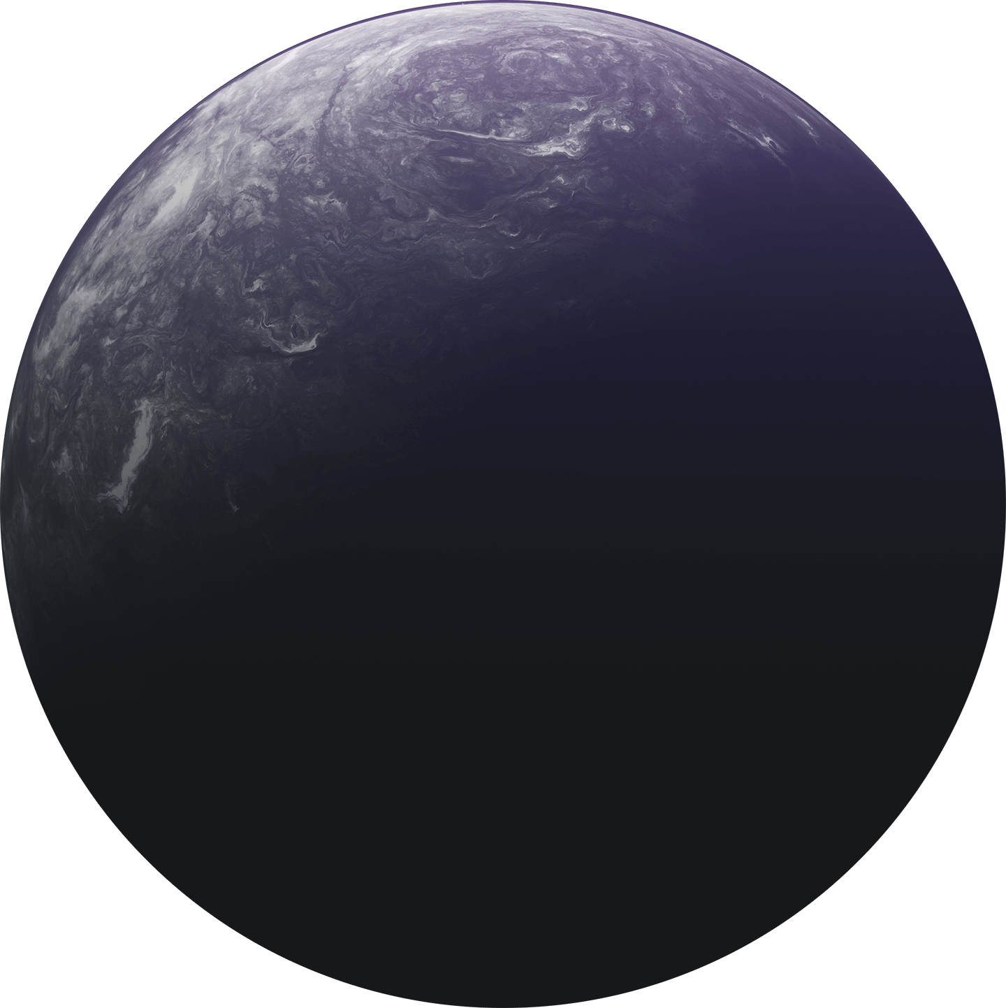 An image of Earth from space, showing the planet's surface with clouds and land masses, partly obscured by darkness.