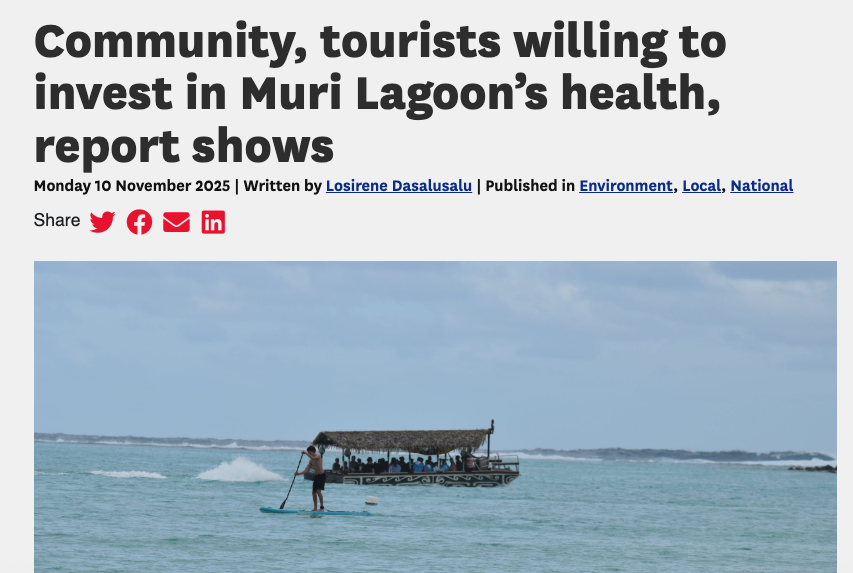In the News: Muri Lagoon Health