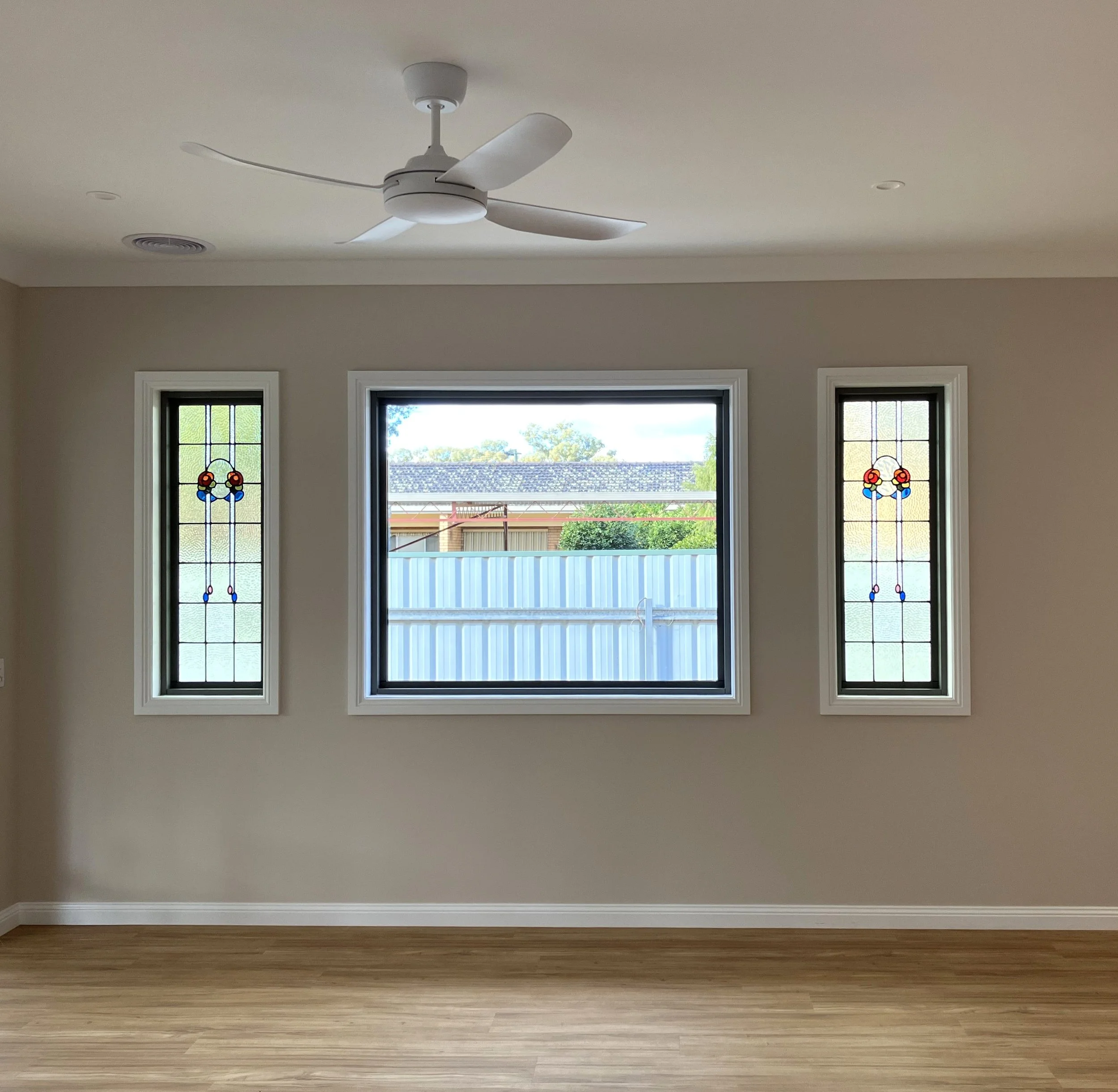 New Home Build Incorporating Salvaged Stained Glass Windows Berrigan
