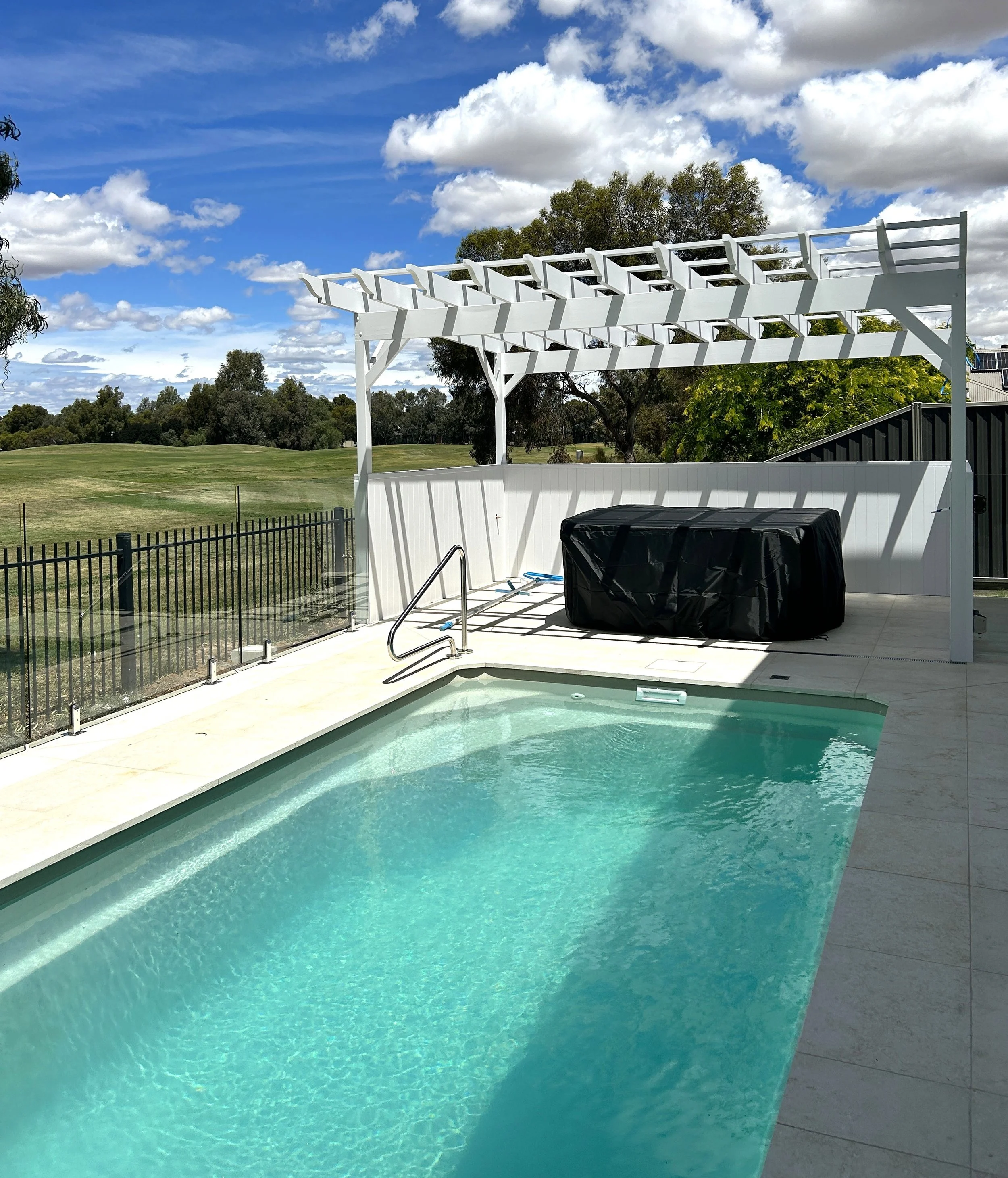 New Home Build Pool and Pergola Yarrawonga