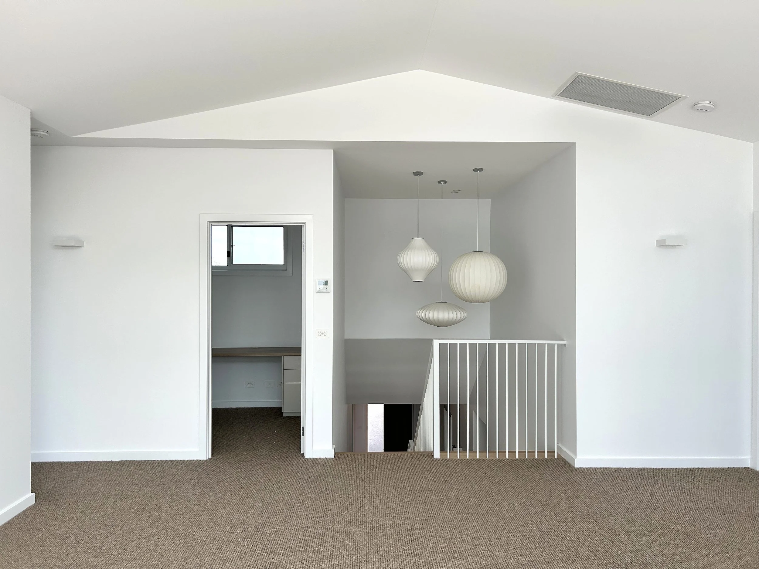 New Home Build First Floor Staircase and Pendant Lighting Yarrawonga