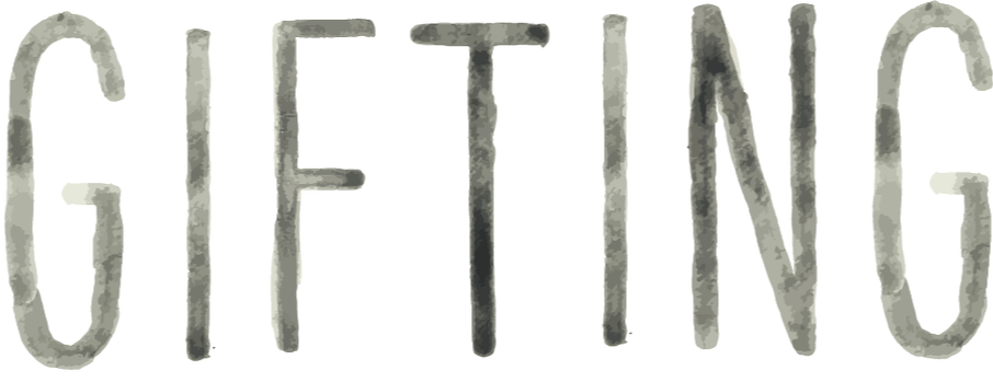 Close-up of large outlined letters spelling 'GETTING' in gray with a green highlight behind the letter 'E'.