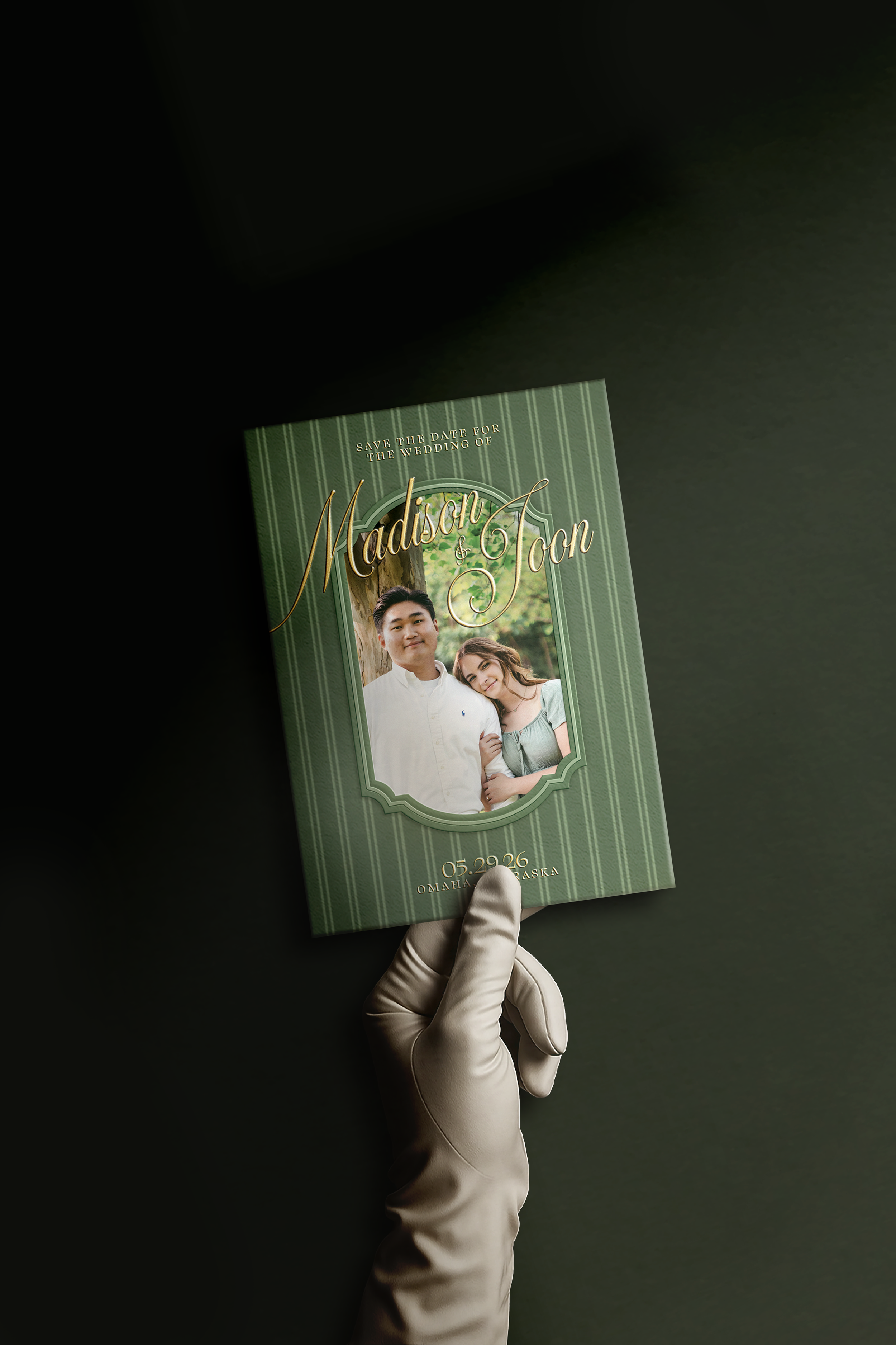 Madison and Joon Save the Date Mockup