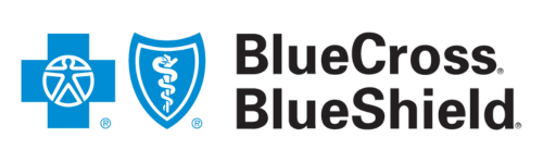 BlueCross BlueShield logo with a blue cross, shield, and the company's name